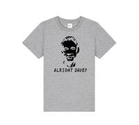 Inspired Alright Dave? Only Fools & Horses Cult TV Unisex T-Shirt | Regular Fit 100% Cotton Retro Vintage British Comedy Tee for UK Men/Women/Kids Grey