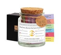 Inspired Bible Verses Vase,Inspired Bible Verses in a Jar | Scripture Prayer Hope Vase - Bible Study Supplies in Jar of Verses from the
