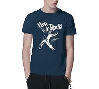 Inspired by Punk T Shirt - Vive Le Rock Little Richard para Hombres y Mujeres Blue M