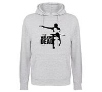 Inspired by WALKER DEAD HUNTER HOODIE WALKING ZOMBIE Heather Grey