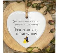 Inspired By Walt D Beauty & The B inspired Quote Ceramic Plaque Sign keepsake gift cr77