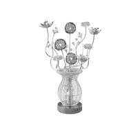 Inspired Clearance - (DH) Calista Table Lamp 4 Light G4 Silver/Black/Crystal, NOT LED/CFL Compatible