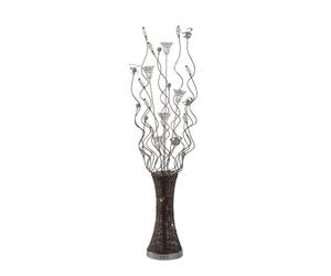Inspired Clearance - (DH) Kristal Floor Lamp 7 Light G4 Polished Chrome/Coffee/Silver/Crystal, NOT LED/CFL Compatible