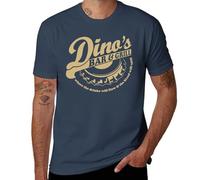Inspired Dinos Bar and Grill,Men's T-Shirt Navy-Style M