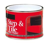 Inspired Essentials 180ml Non Drip Paint Tin Exterior Interior Hard Drying Performance Multi-Purpose Tin for Metal, Wood, Plastic, Walls with Perfect Finish (2, Step & Tile Red Paint)