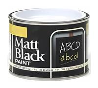 Inspired Essentials 180ml Non Drip Paint Tin Exterior Interior Hard Drying Performance Multi-Purpose Paint Tin for Metal, Wood, Plastic, Walls with Perfect Finish (1, Matt Black)