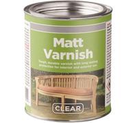 Inspired Essentials 300ml Non Drip Paint Tin Exterior Interior Hard Drying Performance Multi-Purpose Tin for Metal, Wood, Plastic, Walls with Perfect Finish (2, Clear Matt Varnish)