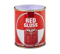 Inspired Essentials 300ml Non Drip Paint Tin Exterior Interior Hard Drying Performance Multi-Purpose Tin for Metal, Wood, Plastic, Walls with Perfect Finish (4, Red Gloss)