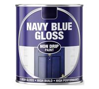 Inspired Essentials 300ml Non Drip Paint Tin Exterior Interior Hard Drying Performance Multi-Purpose Paint Tin for Metal, Wood, Plastic, Walls with Perfect Finish (1, Navy Blue Gloss)