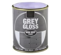Inspired Essentials 300ml Non Drip Paint Tin Exterior Interior Hard Drying Performance Multi-Purpose Paint Tin for Metal, Wood, Plastic, Walls with Perfect Finish (1, Grey Gloss)