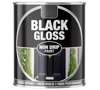 Inspired Essentials 300ml Non Drip Paint Tin Exterior Interior Hard Drying Performance Multi-Purpose Tin for Metal, Wood, Plastic, Walls with Perfect Finish (2, 151 - Black Gloss)