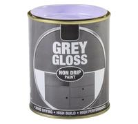 Inspired Essentials 300ml Non Drip Paint Tin Exterior Interior Hard Drying Performance Multi-Purpose Paint Tin for Metal, Wood, Plastic, Walls with Perfect Finish (2, Grey Gloss)