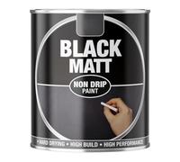 Inspired Essentials 300ml Non Drip Paint Tin Exterior Interior Hard Drying Performance Multi-Purpose Paint Tin for Metal, Wood, Plastic, Walls with Perfect Finish (1, 151 - Black Matt)