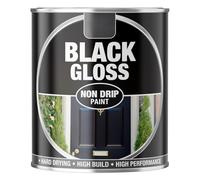 Inspired Essentials 300ml Non Drip Paint Tin Exterior Interior Hard Drying Performance Multi-Purpose Paint Tin for Metal, Wood, Plastic, Walls with Perfect Finish (1, 151 - Black Gloss)