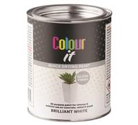 Inspired Essentials 300ml Non Drip Paint Tin Exterior Interior Hard Drying Performance Multi-Purpose Tin for Metal, Wood, Plastic, Walls with Perfect Finish (2, White Gloss)