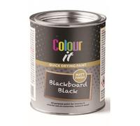 Inspired Essentials 300ml Non Drip Paint Tin Exterior Interior Hard Drying Performance Multi-Purpose Tin for Metal, Wood, Plastic, Walls with Perfect Finish (1, Blackboard Paint Black)