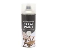 Inspired Essentials All Purpose Aerosol Spray Paint 400ml Quick Drying Spray, Fast Dry and Excellent Coverage for Metal, Wood, Plastic and More (1, Clear Lacquer - 151)