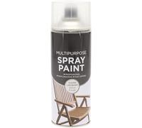 Inspired Essentials All Purpose Aerosol Spray Paint 400ml Quick Drying Spray, Fast Dry and Excellent Coverage for Metal, Wood, Plastic and More (2, Clear Lacquer - 151)