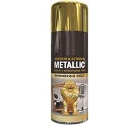 Inspired Essentials Metallic Spray Paint 400ml Multi-Purpose Use, Spray for Metal and Wooden Furniture, Ornaments, Decorative Items and Much More for Interior & Exterior (4, Shimmering Gold)