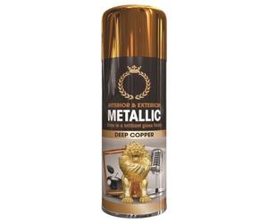 Inspired Essentials Metallic Spray Paint 400ml Multi-Purpose Use, Spray for Metal and Wooden Furniture, Ornaments, Decorative Items and Much More for Interior & Exterior (4, Deep Copper)