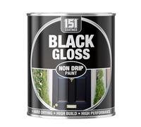 Inspired Essentials Multi-Purpose Paint Tin 300ml for Metal, Wood, Plastic, Walls with Perfect Finish (Black Gloss, Pack of 1)