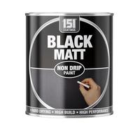 Inspired Essentials Multi-Purpose Paint Tin 300ml for Metal, Wood, Plastic, Walls with Perfect Finish (Black Matt, Pack of 1)
