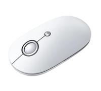 Inspired Essentials Wireless Silent Mouse for Laptop Computer PC, 3200 DPI 3 Adjustment Levels Slim Mini Noiseless Cordless 10m Remote Range, 2.4G Mice for Windows and MAC OS (White)