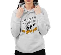 Inspired Funny Should I Stay Or Should I Eggo Hoodie Season 2 (Sport Grey, Small)