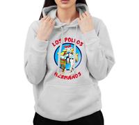 Inspired Los Pollos Hermanos Break Bad Restaurant Hoodie (Grey, Small)