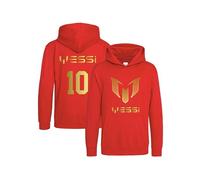 Inspired Messi #10 GOAT Kids Hoodie - Soccer Jersey Inspired Soccer Boys Pullover Hooded Top | Perfect Football Gift