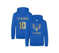 Inspired Messi #10 GOAT Kids Hoodie - Soccer Jersey Inspired Soccer Boys Pullover Hooded Top | Perfect Football Gift Royal