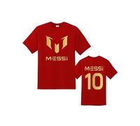 Inspired Messi #10 Goat Unisex Soccer T-Shirt - Jersey Style Football Tee | Gift for Kids, Teens & Adults | Quality Printed Fan Top | Ideal for Match Day, Training, Casual Wear