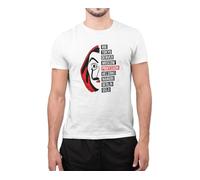 Inspired Money & The Heist Rio Tokyo Bella Ciao T-Shirt (XL) White