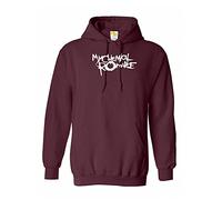 INSPIRED MY ROMANCE Hooded TOP MUSIC BAND ROCK PUNK TOUR CONCERT Hoodie (XX-large, Burgundy)