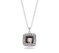 Inspired Silver Betty Boop Charm Necklace
