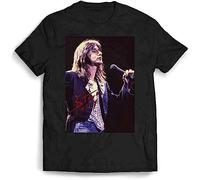 Inspired Steve Perry Rock Man Men T-Shirt Black(X-Large)