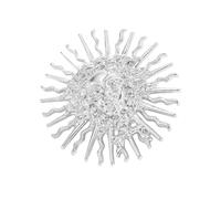 Inspired Sun Divinity Embossed Pin Brooch Chest Jewellery with Unique Design for Jackets and Bags Trendy Chest Pin