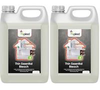 Inspired - Thin Essential Bleach 2.5L - Gentle Yet Effective Cleaner for Floors, Surfaces & Light Stain Removal - Faster Drying Thin Formula for Domestic Household Use (Pack of 2)