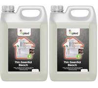 Inspired - Thin Essential Bleach 5L - Gentle Yet Effective Cleaner for Floors, Surfaces & Light Stain Removal - Faster Drying Thin Formula for Domestic Household Use (Pack of 2)