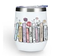 Inspired Tumbler Book Decor Book Lovers Gifts Bookish Coffee Mug Singer Album Lyrics Music Lover Gift for Women Men Brother Birthday Christmas 12 oz Stainless Steel Coffee Thermos with Lid for Home