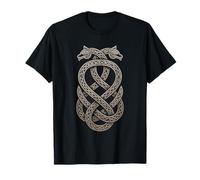 Inspired Viking Urnes Pattern Animal Knotwork - Valhalla T-Shirt