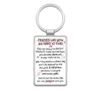 Inspired Words Keyring - Friends Like You Are Hard To Find - Gift Ideas