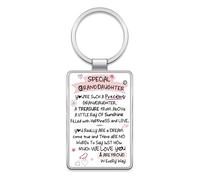 Inspired Words Keyring - Special Granddaughter - Gift Ideas