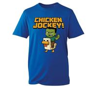Inspired Youth Chicken Jockey T-Shirt 2025 Funny Trendy Popular Gaming Tshirt Kids Matching Gift Shirt Unisex Kids Adults Tee Tops (Royal Blue, XL)