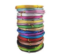 Inspirelle 20 Colors Aluminum Craft Wire Metal Artistic Wire for Jewelry Craft Making, 5M Each Color (15 Guage (1.5mm))