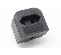 INSPIRETECH Euro to UK Converter. 2 Pin European Power Supply to 3 Pin UK Plug European to UK Adapter (Black)