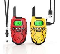 Inspireyes Walkie Talkies for Kids, Long Range 2 Way Radio Outdoor Camping Hiking Games Party Toys for 3 4 5 6 7 8-12 Year Old Boys Girls, Birthday Xmas Gift for Kids, 2 Pack