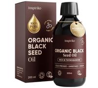 Inspiriko Black Seed Oil Organic Cold Pressed, Black Cumin Seed Oil, 200ml