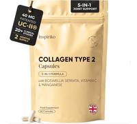Inspiriko UC-II® Collagen Type 2 Capsules 40mg - Joint Care Supplements - 5-in-1 Collagen Complex with Undenatured Type II, Boswellia, Vitamin C, Manganese and Copper - 60 Capsules, 2 Months Supply
