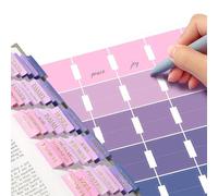Inspiring Bible Tabs with "Faith Can Move Mountains" Quote, 90 Sticky Tabs (Old & New Testament + Blank), Modern Gradient Design, Bible Study Accessories for Women Men, Gift